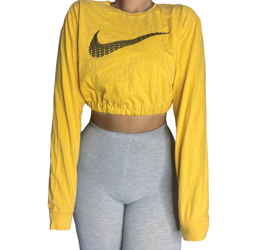 Nike Reworked Long sleeve Crop Top