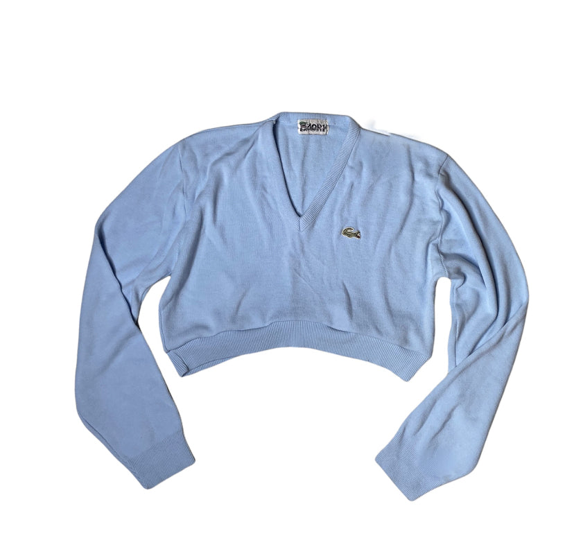 Lacoste Knit Reworked Crop Sweater