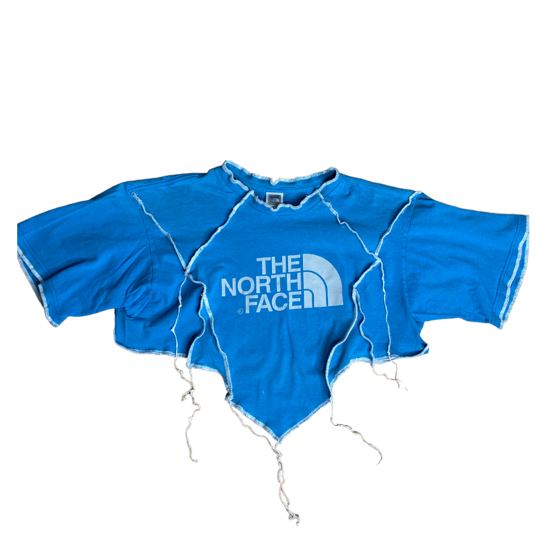 North Face Reworked Contrast Stitch Crop Top