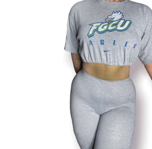 FGCU Eagles Reworked Crop Top