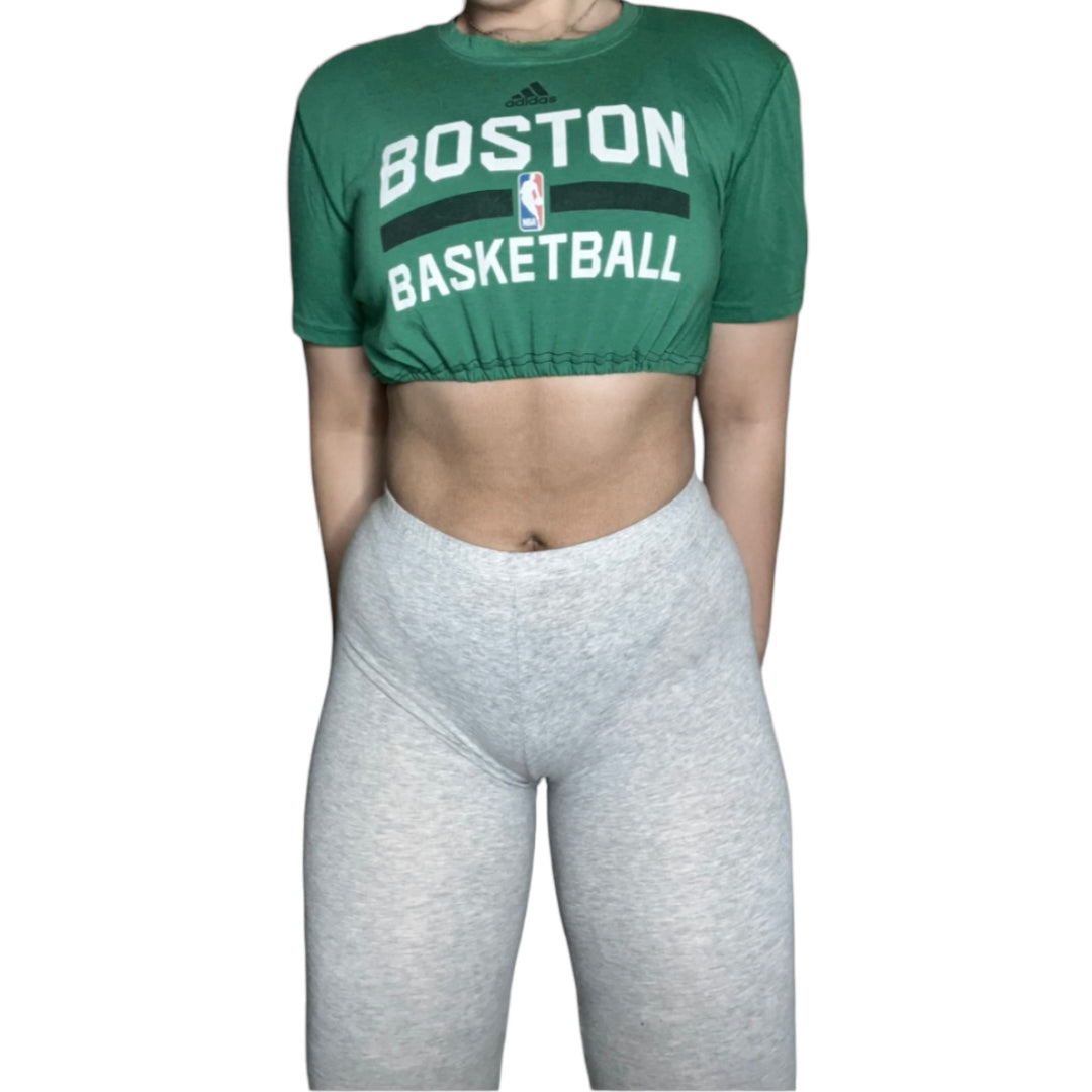 Boston Celtics Reworked Crop Top