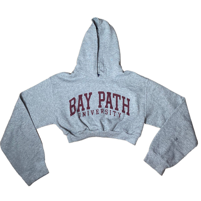 Bay Path University Reworked Crop Hoodie