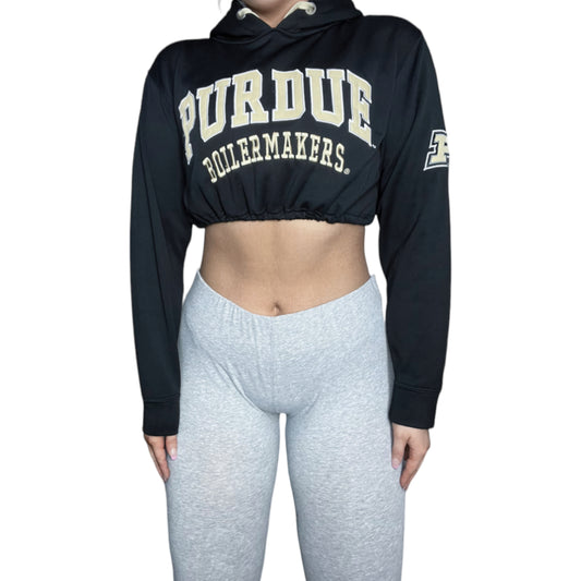 Purdue University Reworked Crop Hoodie