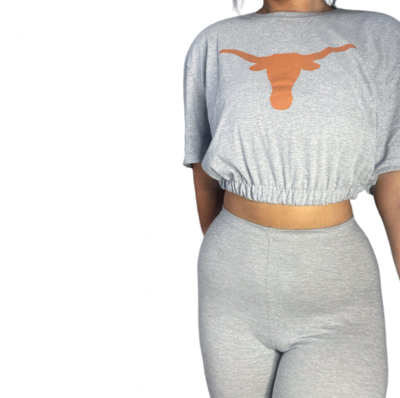 Texas Longhorns Reworked Crop Top