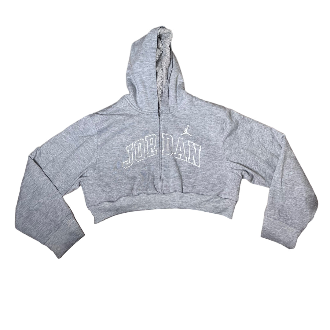 Jordan Reworked Crop Zip Up Hoodie