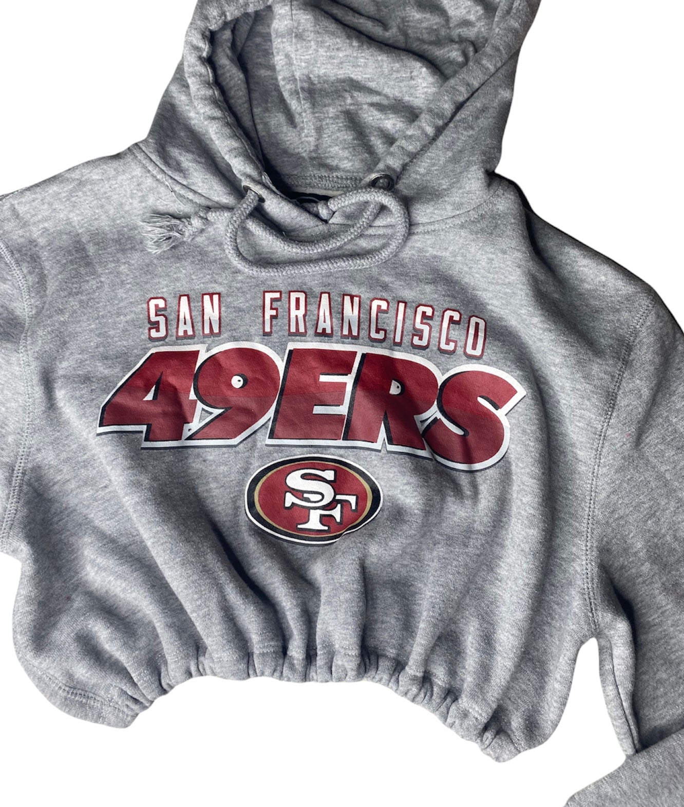 San Francisco 49ers Reworked Crop Hoodie