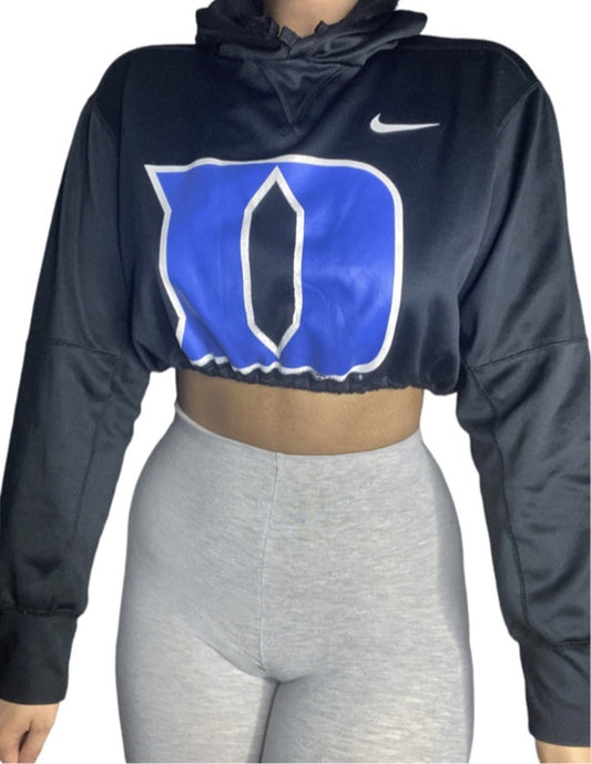 Nike x Duke Reworked Crop Hoodie