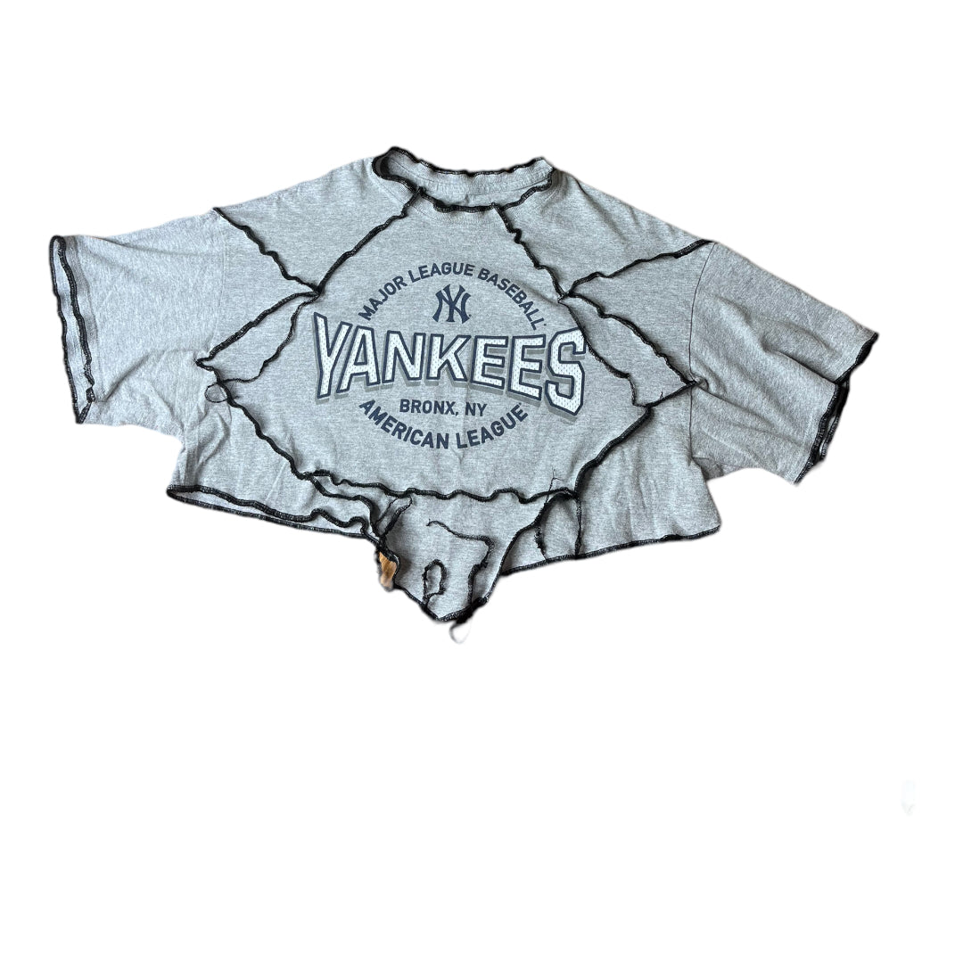 New York Yankees Reworked Crop Top