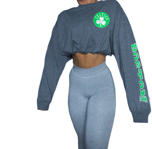 Boston Celtics Reworked Crop Longsleeve