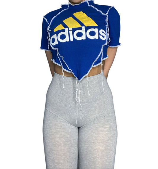 Adidas Reworked Contrast Stitch Crop Top