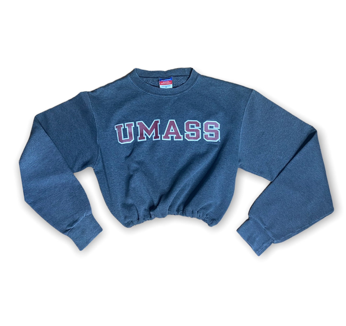 Umass Amherst Reworked Crop Crewneck