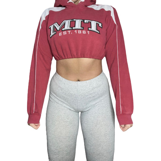 MIT Reworked Crop Hoodie