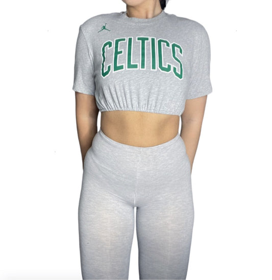 Boston Celtics Reworked Crop Top