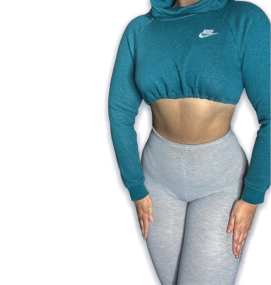 Nike Reworked Cowl Neck Crop Hoodie