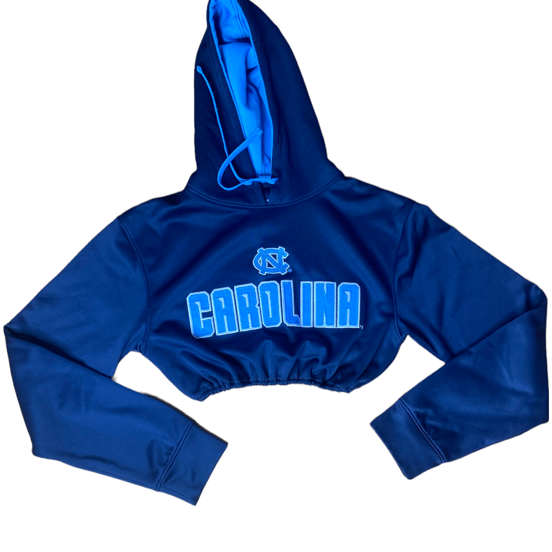 Carolina UNC Reworked Crop Hoodie