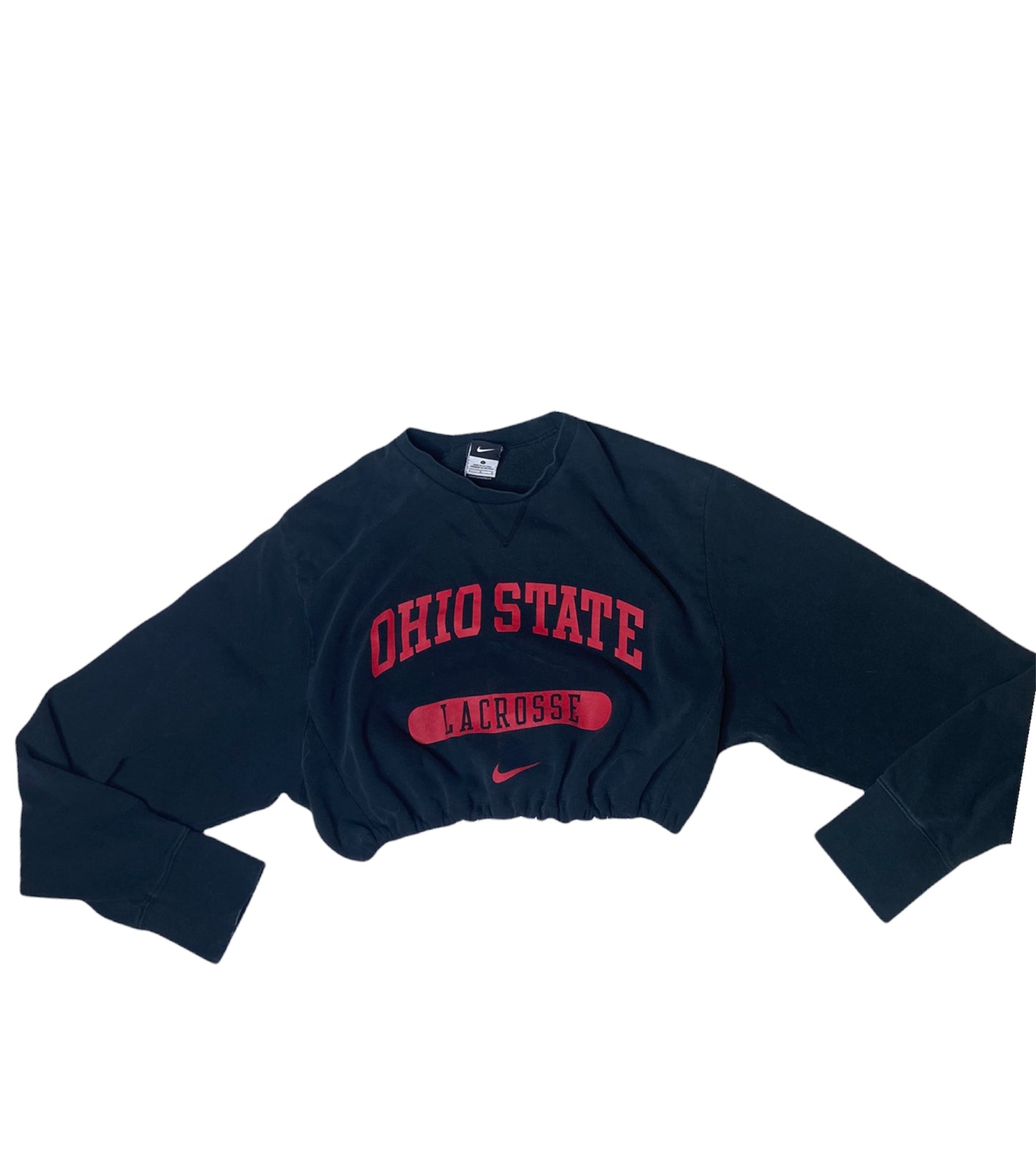 NIKE Ohio State Lacrosse Reworked Crop Hoodie