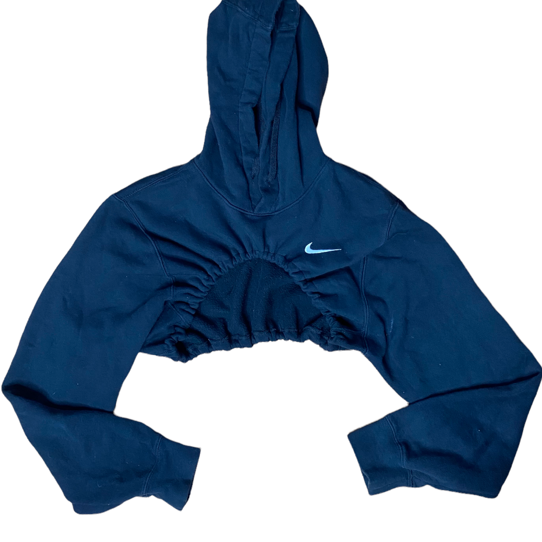 Nike Reworked Shrug Super Crop Hoodie Sweatshirt