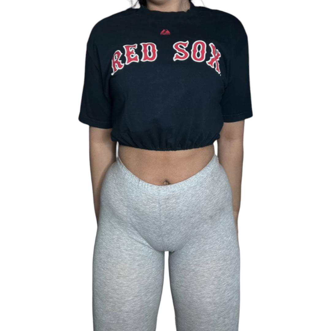 Boston Red Sox Buchholz #11 Reworked Crop Top