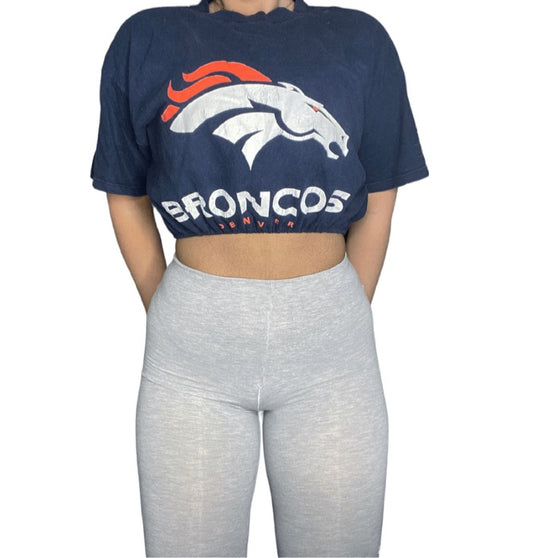 Denver Broncos Reworked Crop Top