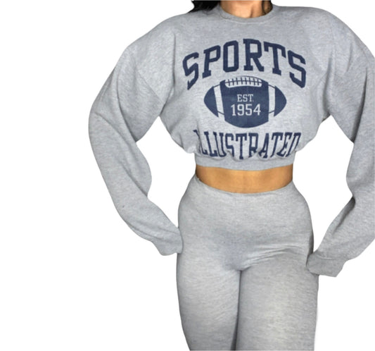 Vintage Sports Illustrated Reworked Crop Crewneck