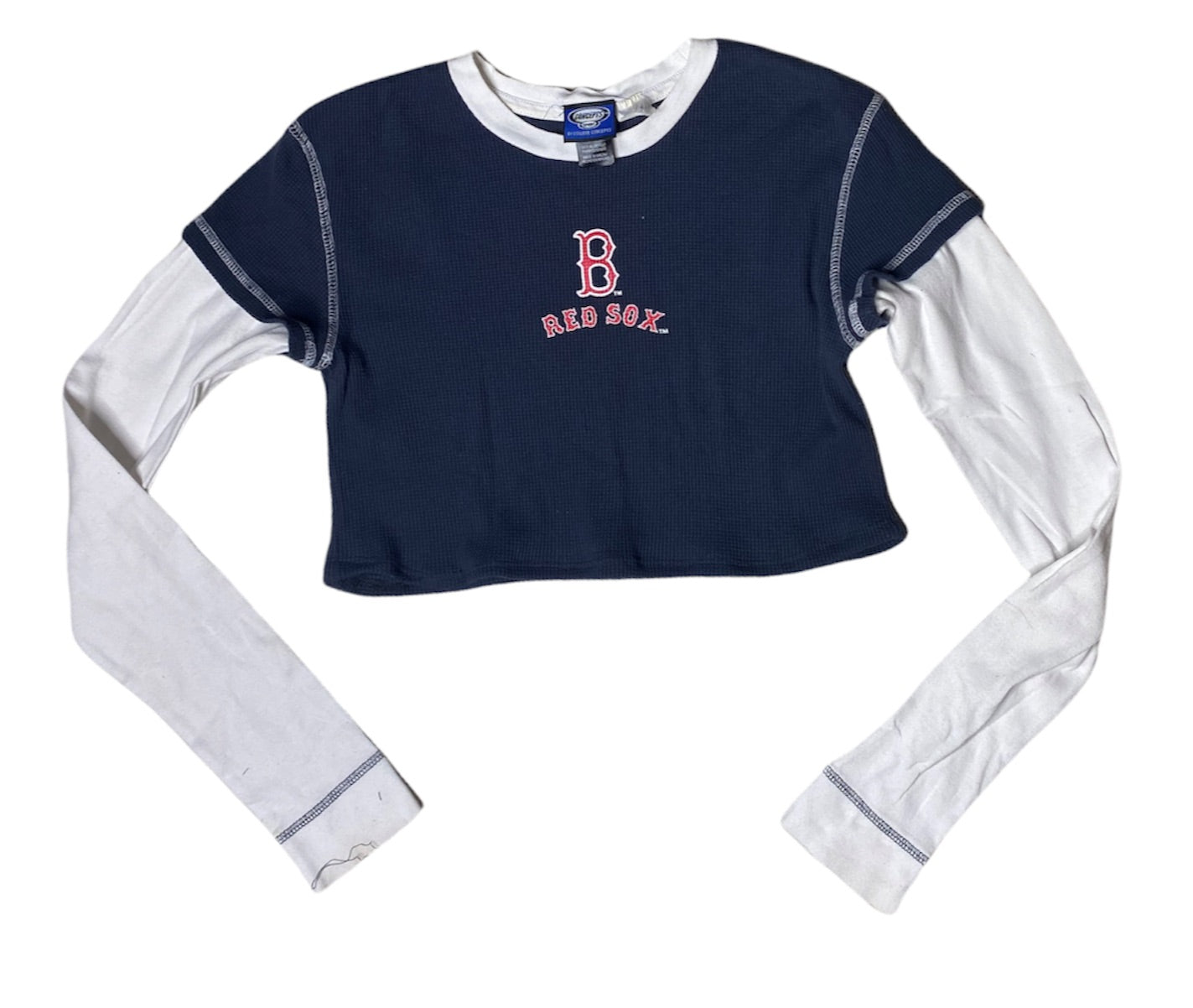 Boston Red Sox y2k Reworked Crop Longsleeve Top