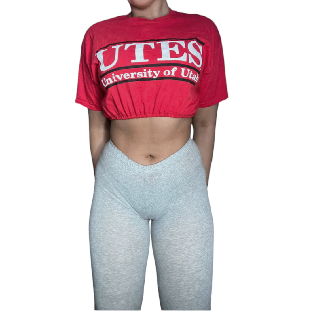 University of Utah Reworked Crop Top