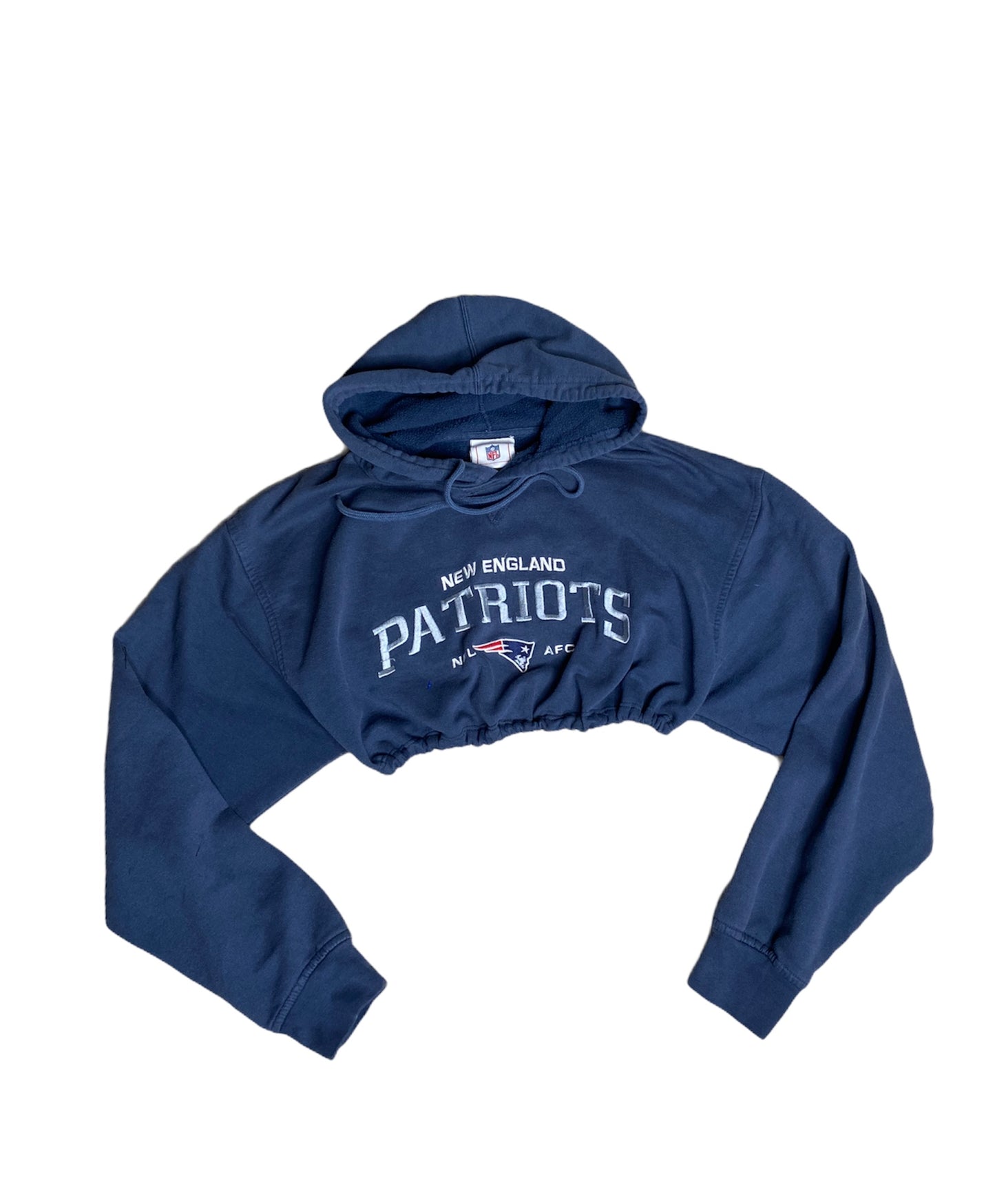 NFL New England Patriots Reworked Crop Hoodie