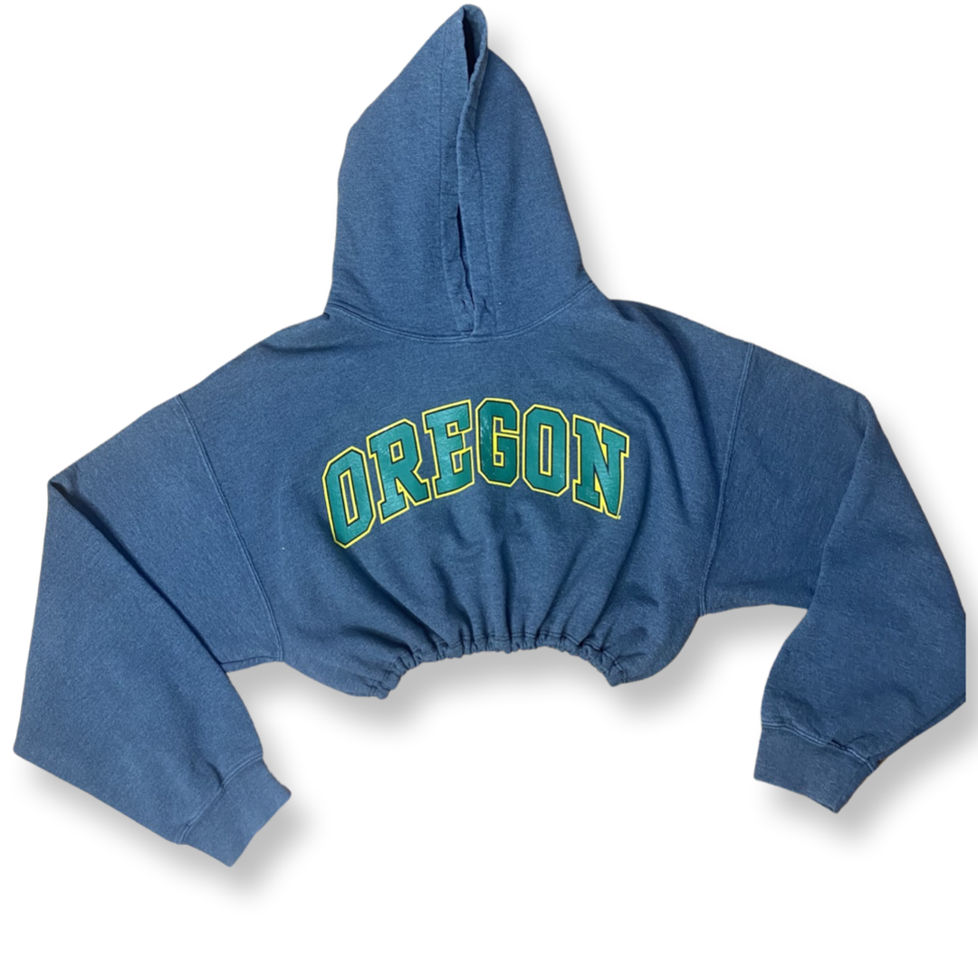 The University of Oregon Reworked Crop Hoodie