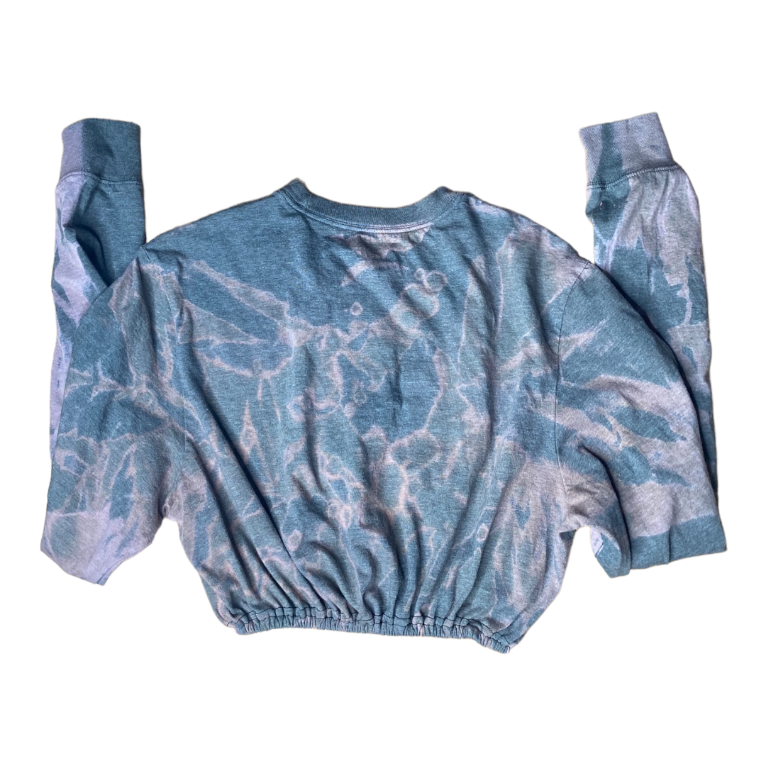 Nike Reworked Long-sleeve Bleach TieDye Crop Top