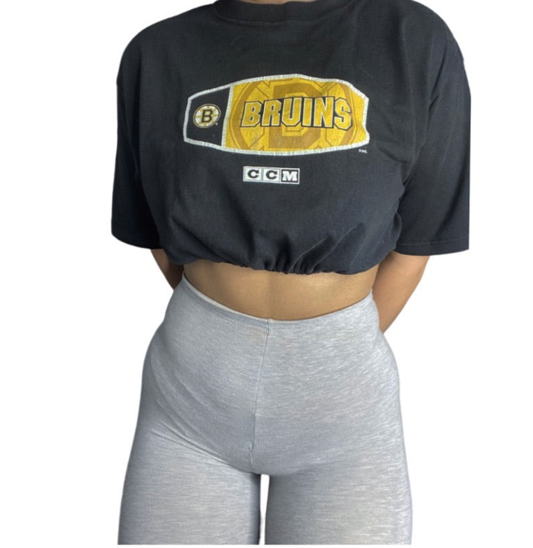 Boston Bruins Reworked Crop Top