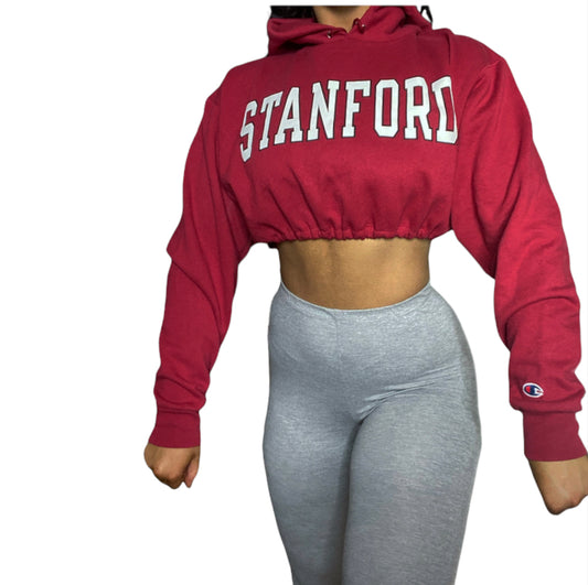 Champion | Stanford Reworked Crop Hoodie