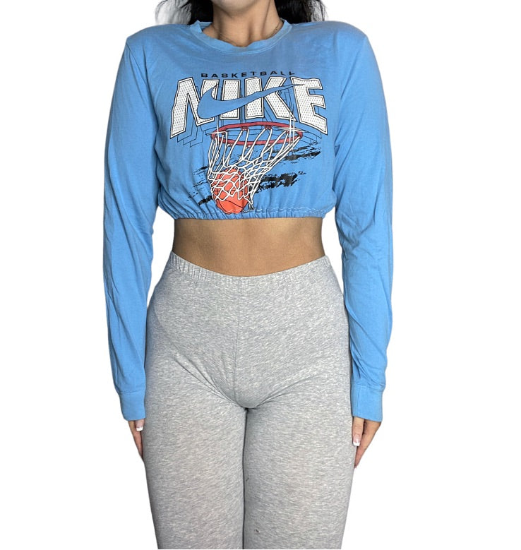 Nike Basketball Reworked Long-sleeve Crop Top