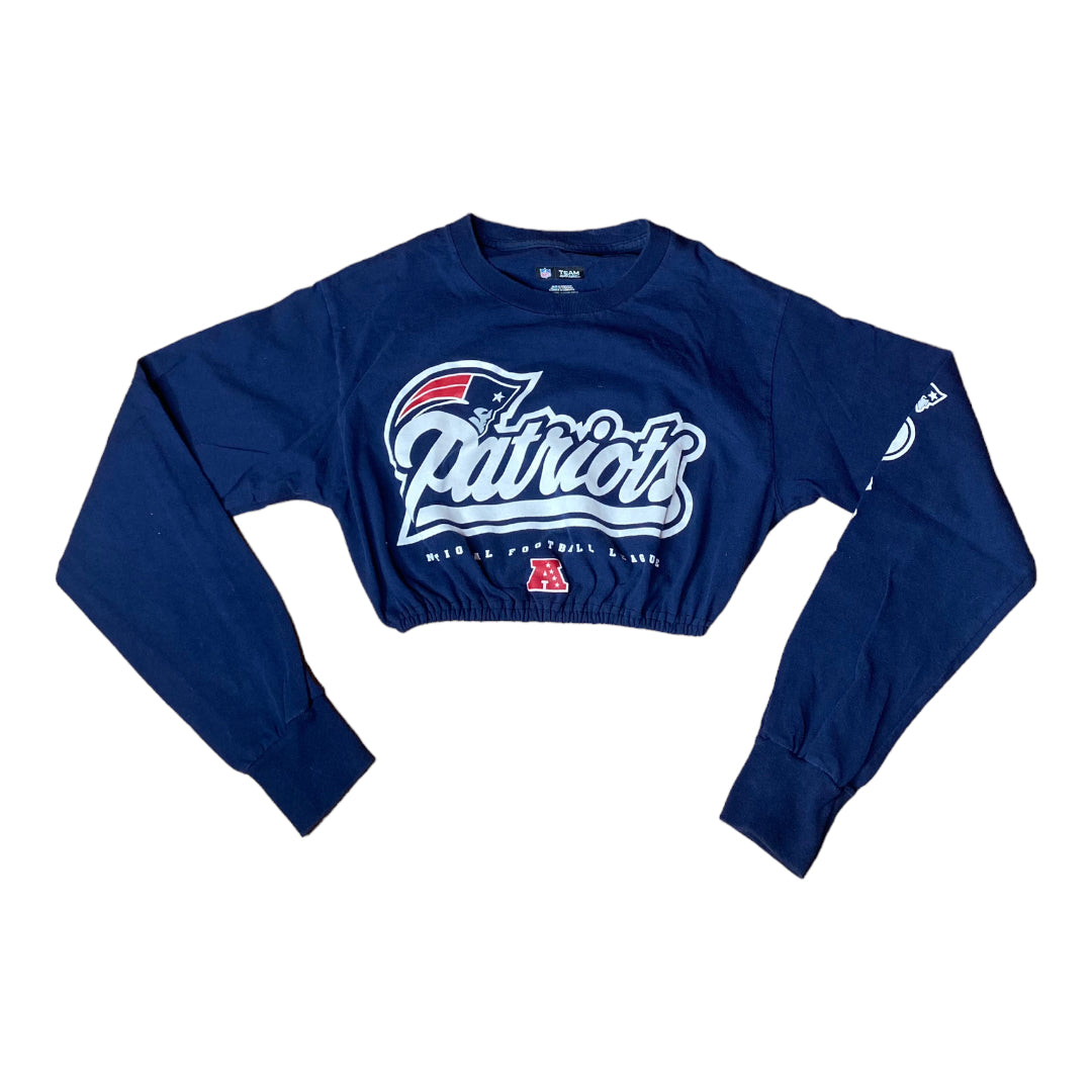 New England Patriots Reworked Crop Top