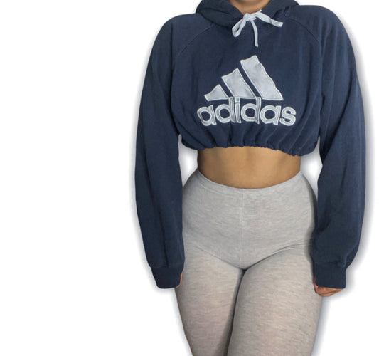 Adidas Reworked Logo Crop Hoodie