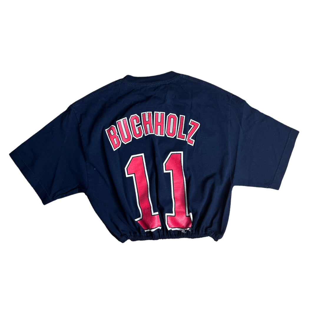 Boston Red Sox Buchholz #11 Reworked Crop Top