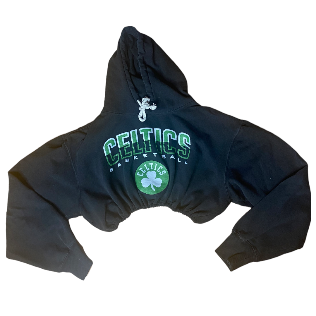 Boston Celtics Reworked Crop Hoodie