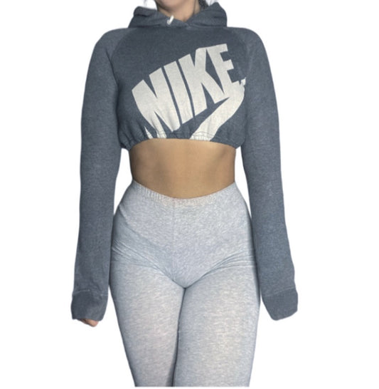 Nike Reworked Crop Hoodie Sweatshirt