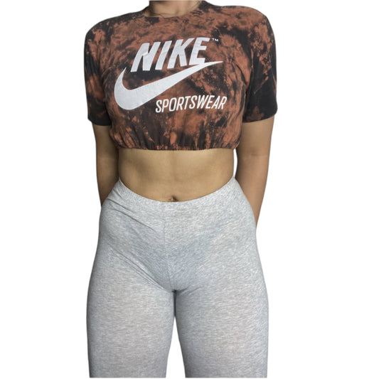 Nike Reworked Bleach Dye Crop Top