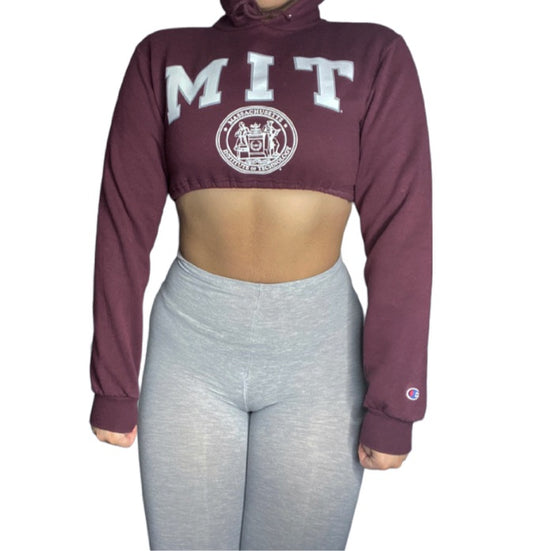 MIT Reworked Crop Hoodie