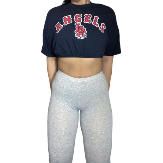 Los Angeles Angels Reworked Crop Top