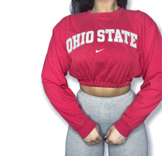 Vintage Nike Ohio State University Crop Top