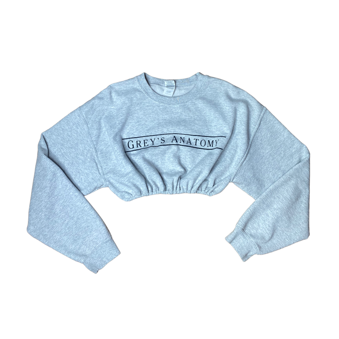 Grey’s Anatomy Reworked Crop Crewneck Sweatshirt