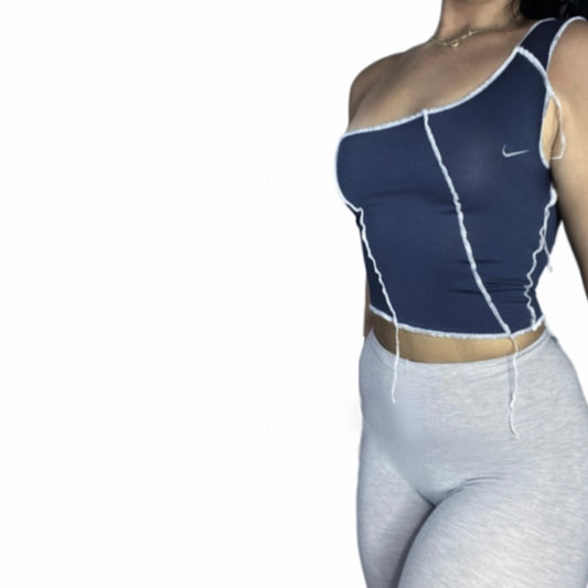 NIKE Reworked One Shoulder Crop