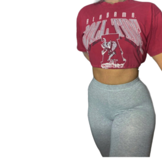 Vintage University of Alabama Crimson Tide Reworked Crop Top