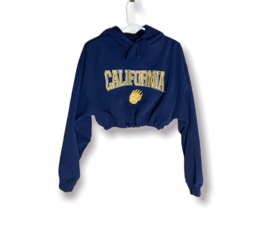 University of California Berkeley Reworked Crop Hoodie