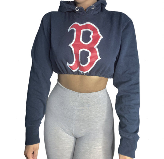 Boston Red Sox Reworked Crop Hoodie