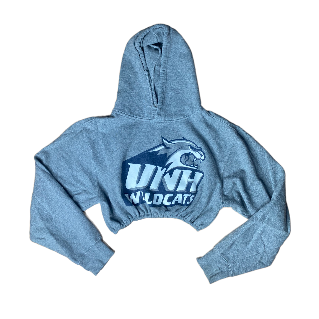 UNH Reworked Crop Hoodie