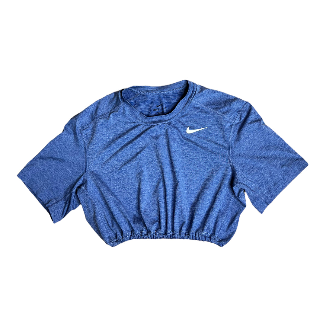 Nike Blue Sports Reworked Crop Top