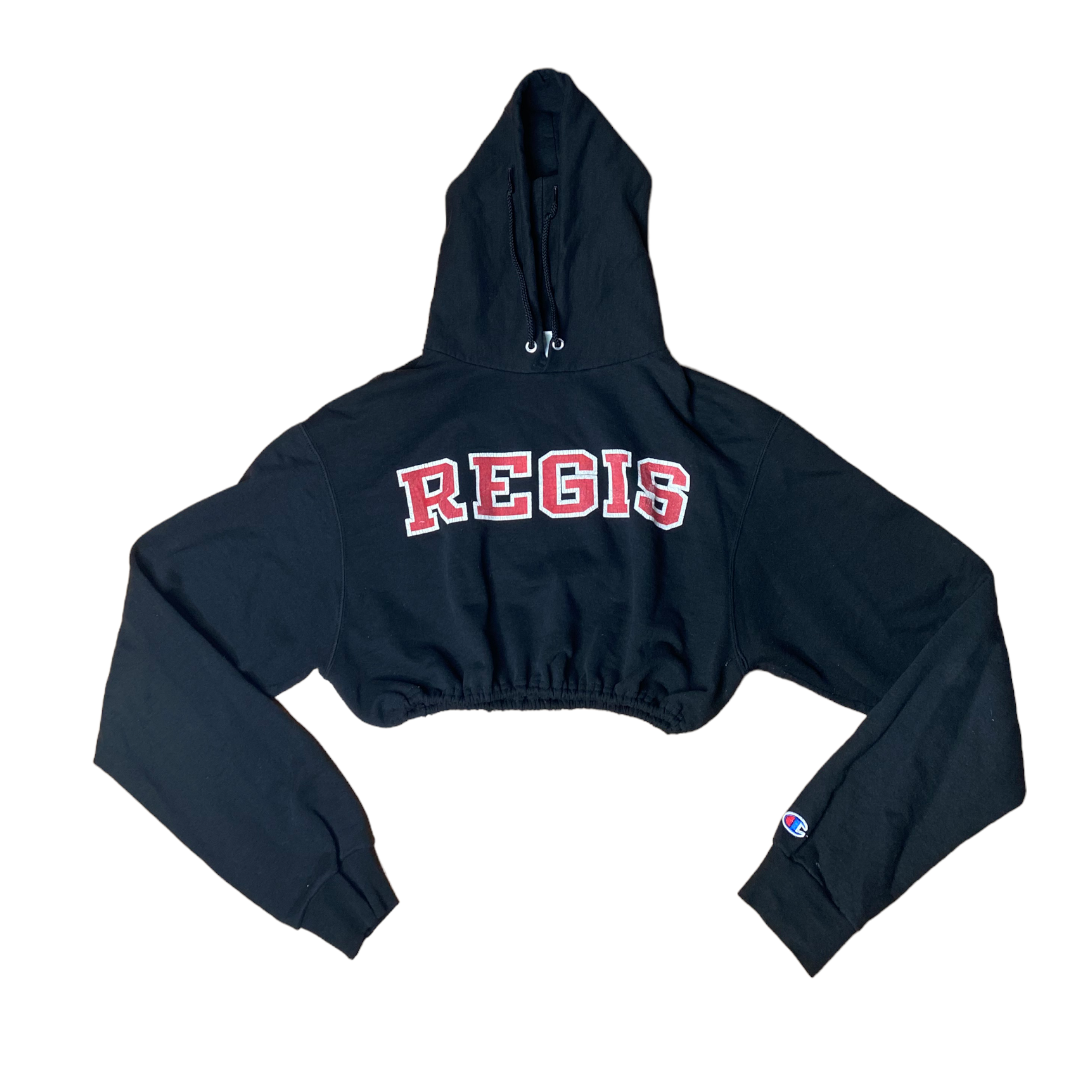 Regis University Reworked Crop Hoodie