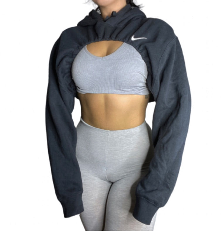 Nike Reworked Super Crop Shrug Hoodie